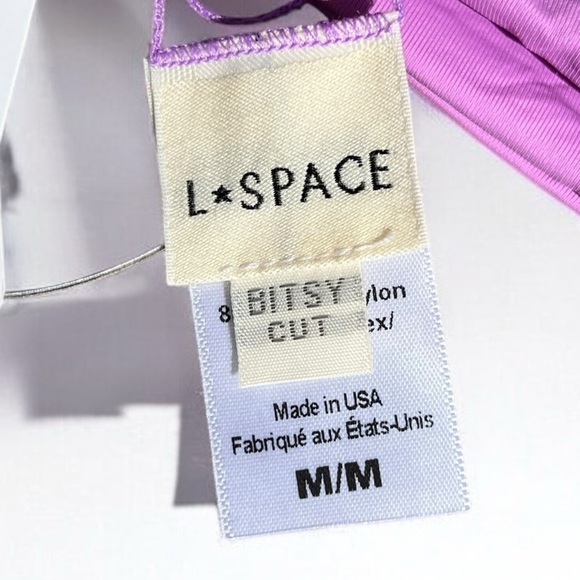 🌻NEW w.tags L*Space Purple Jewel Wilder Bikini Bottom Size Medium - Picture 7 of 10